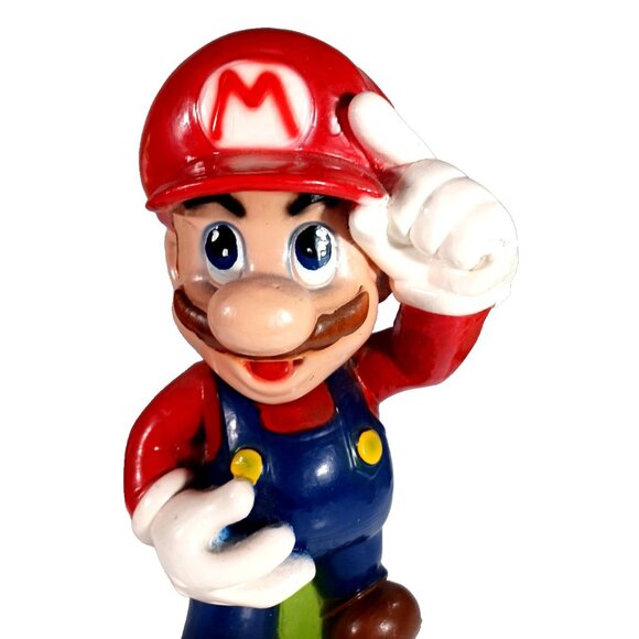 Vtg 1990s Nintendo Mario & Luigi Brothers Ceramic Chalkware Coin Piggy Bank 13" - Picture 7 of 10